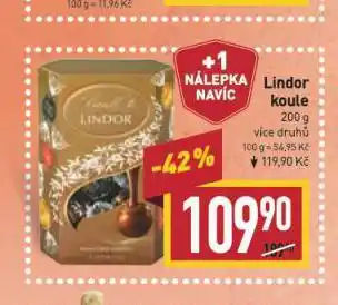 Billa Lindor koule nabídka