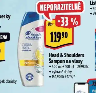 Albert Head & shoulders šampon nabídka