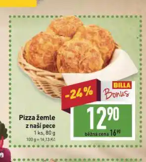 Billa Pizza žemle nabídka