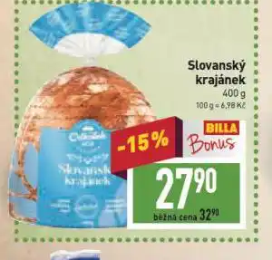 Billa Slovanský krajánek nabídka