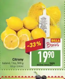 Billa Citrony nabídka