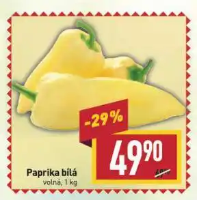 Billa Paprika bílá nabídka