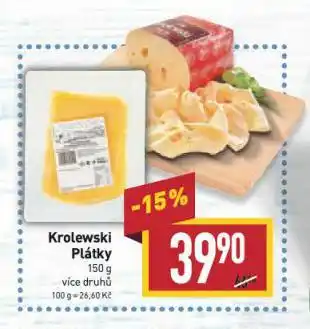 Billa Krolewski sýr nabídka