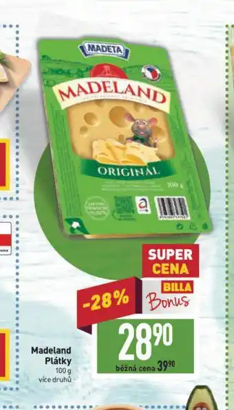 Billa Madeland sýr nabídka
