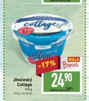 Billa Jihočeský cottage nabídka