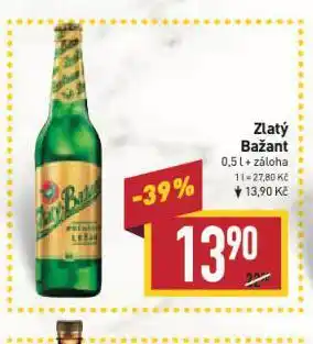 Billa Pivo zlatý bažant nabídka
