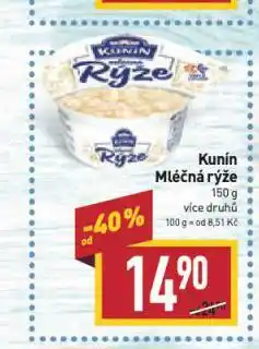 Billa Kunín mléčná rýže nabídka