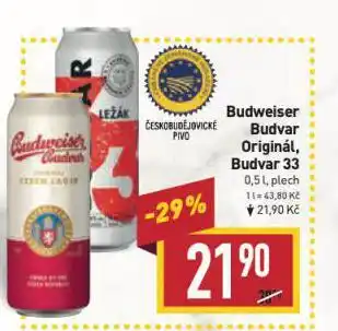 Billa Pivo budweiser budvar nabídka