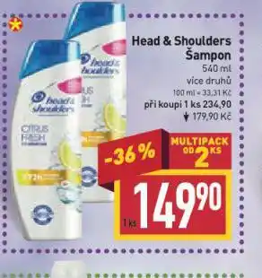 Billa Head & shoulders šampon nabídka
