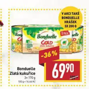 Billa Bonduelle zlatá kukuřice nabídka