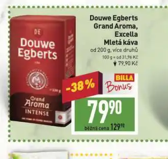 Billa Káva douwe egberts nabídka