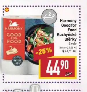 Billa Harmony kuchyňské utěrky nabídka