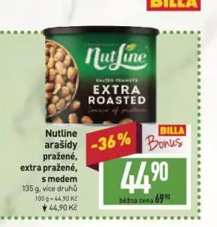 Billa Nutline arašídy nabídka