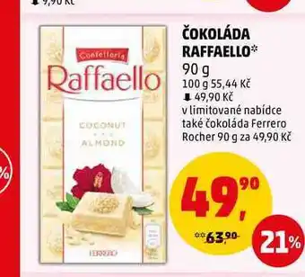 Penny Market Čokoláda raffaello, 90 g nabídka