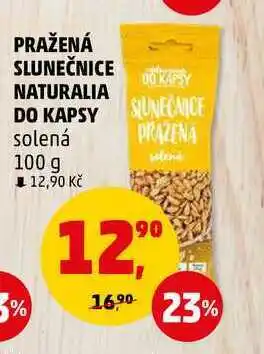 Penny Market Pražená slunečnice naturalia do kapsy solená, 100 g nabídka