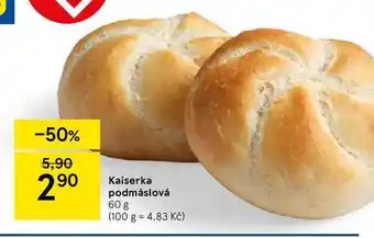 Tesco Kaiserka podmáslová 60 g nabídka