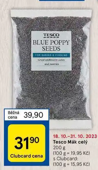 Tesco Tesco mák celý 200 g nabídka