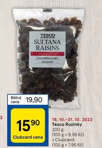 Tesco Tesco rozinky 200 g nabídka