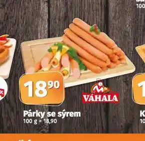 Coop Párky se sýrem nabídka
