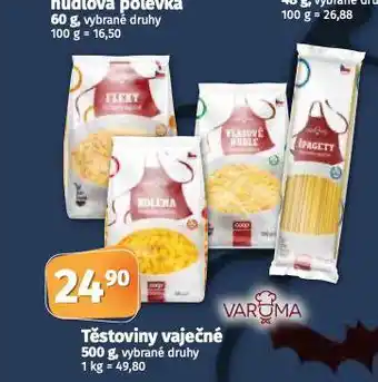Coop Těstoviny vaječné nabídka