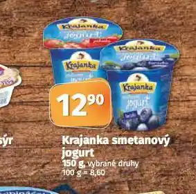 Coop Krajanka smetanový jogurt nabídka