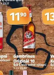 Coop Pivo gambrinus nabídka