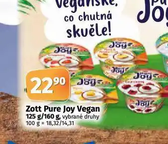 Coop Zott pure joy vegan nabídka