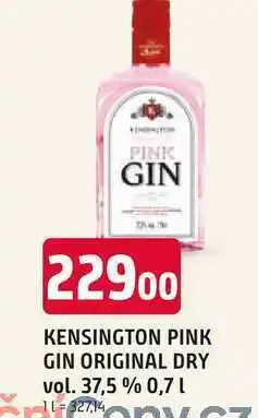 Trefa Kensington pink gin original dry vol. 37,5% 0,7l nabídka