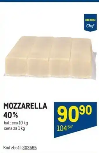 Makro MOZZARELLA 40% nabídka