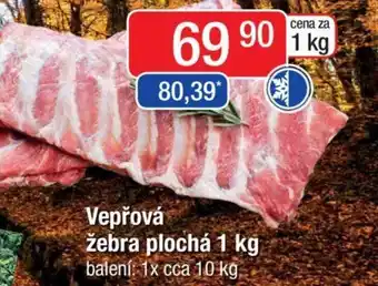 Qanto Vepřová žebra plochá 1 kg nabídka
