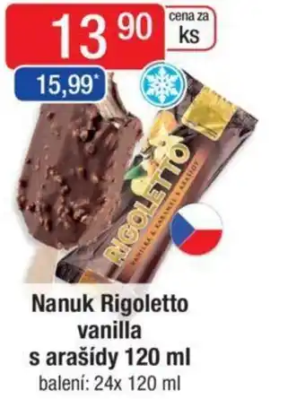 Qanto Nanuk Rigoletto vanilla s arašídy 120 ml nabídka