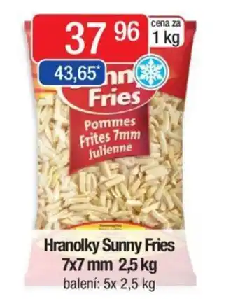 Qanto Hranolky Sunny Fries 7x7 mm 2,5 kg nabídka