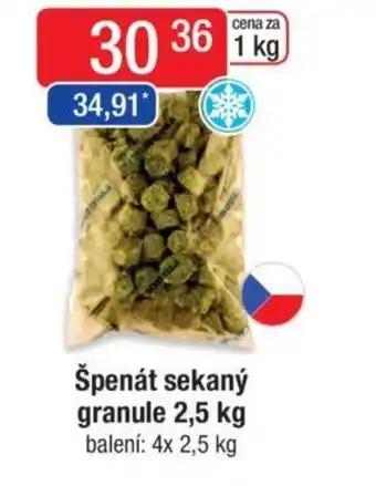 Qanto Špenát sekaný granule 2,5 kg nabídka