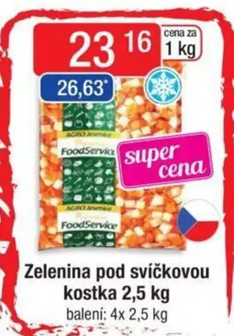 Qanto Zelenina pod svíčkovou kostka 2,5 kg nabídka
