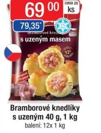 Qanto Bramborové knedlíky s uzeným 40 g, 1 kg nabídka