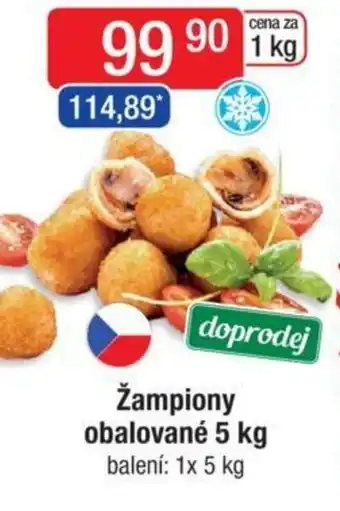 Qanto Žampiony obalované 5 kg nabídka