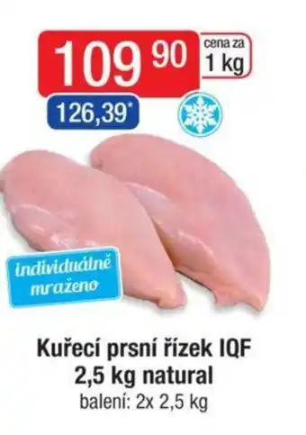 Qanto Kuřecí prsní řízek IQF 2,5 kg natural nabídka