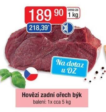 Qanto Hovězí zadní ořech býk nabídka