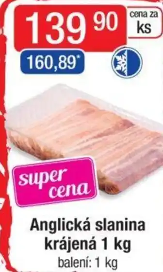 Qanto Anglická slanina krájená 1 kg nabídka