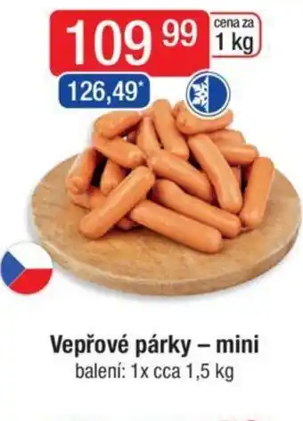 Qanto Vepřové párky - mini nabídka