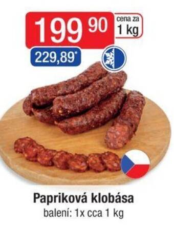 Qanto Papriková klobása nabídka