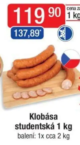Qanto Klobása studentská 1 kg nabídka