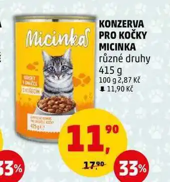Penny Market Konzerva pro kočky micinka, 415 g nabídka