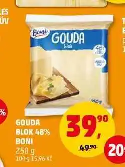 Penny Market Gouda blok 48% boni, 250 g nabídka