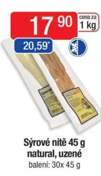 Qanto Sýrové nitě 45 g natural, uzené nabídka