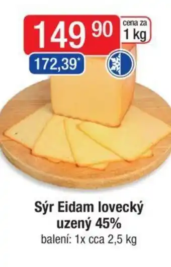 Qanto Sýr Eidam lovecký uzený 45% nabídka