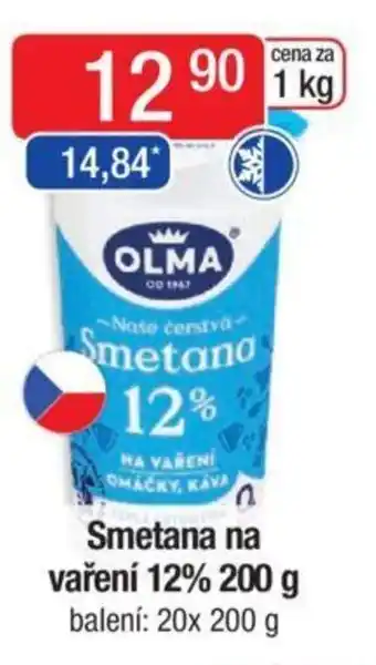 Qanto Smetana na vaření 12% 200 g nabídka