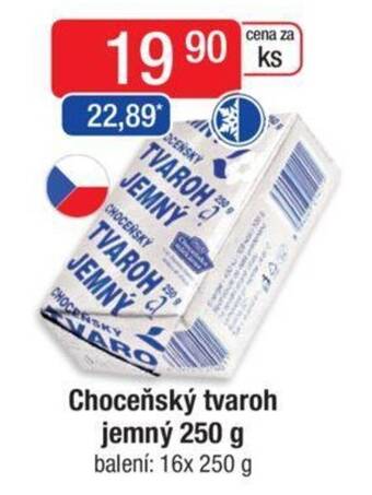 Qanto Choceňský tvaroh jemný 250 g nabídka