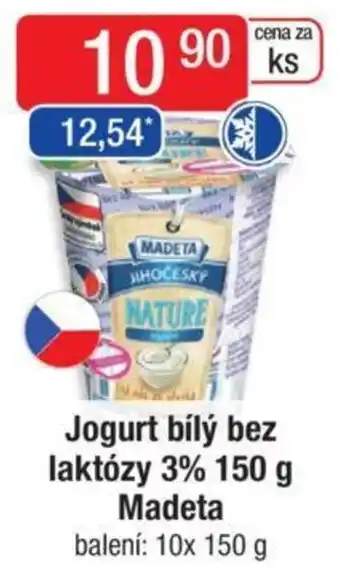 Qanto Jogurt bílý bez laktózy 3% 150 g Madeta nabídka