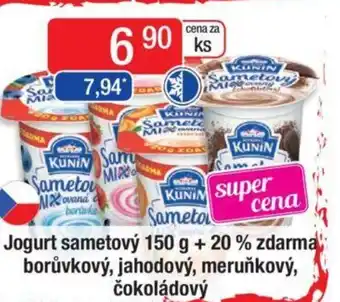 Qanto Jogurt sametový 150 g + 20 % zdarma borůvkový, jahodový, meruňkový, čokoládový nabídka